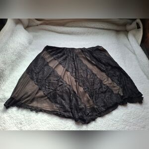 Forever 21 Black Lace Mini Skirt Size 1X